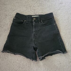 Women's Black Denim Shorts